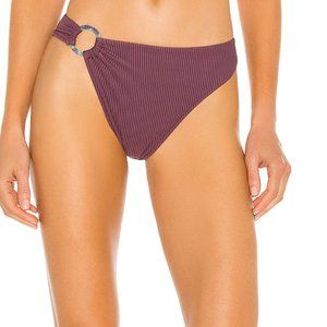 ARO Bikini Bottom ribbed Swimwear Belle Berry Rib purple coastal beach